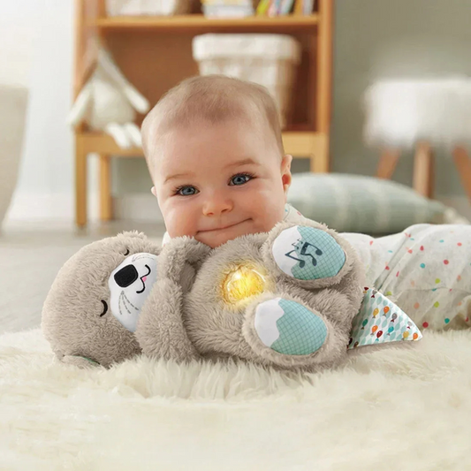 SereniPaws™  Nutria Peluche De Apego Con Respiración
